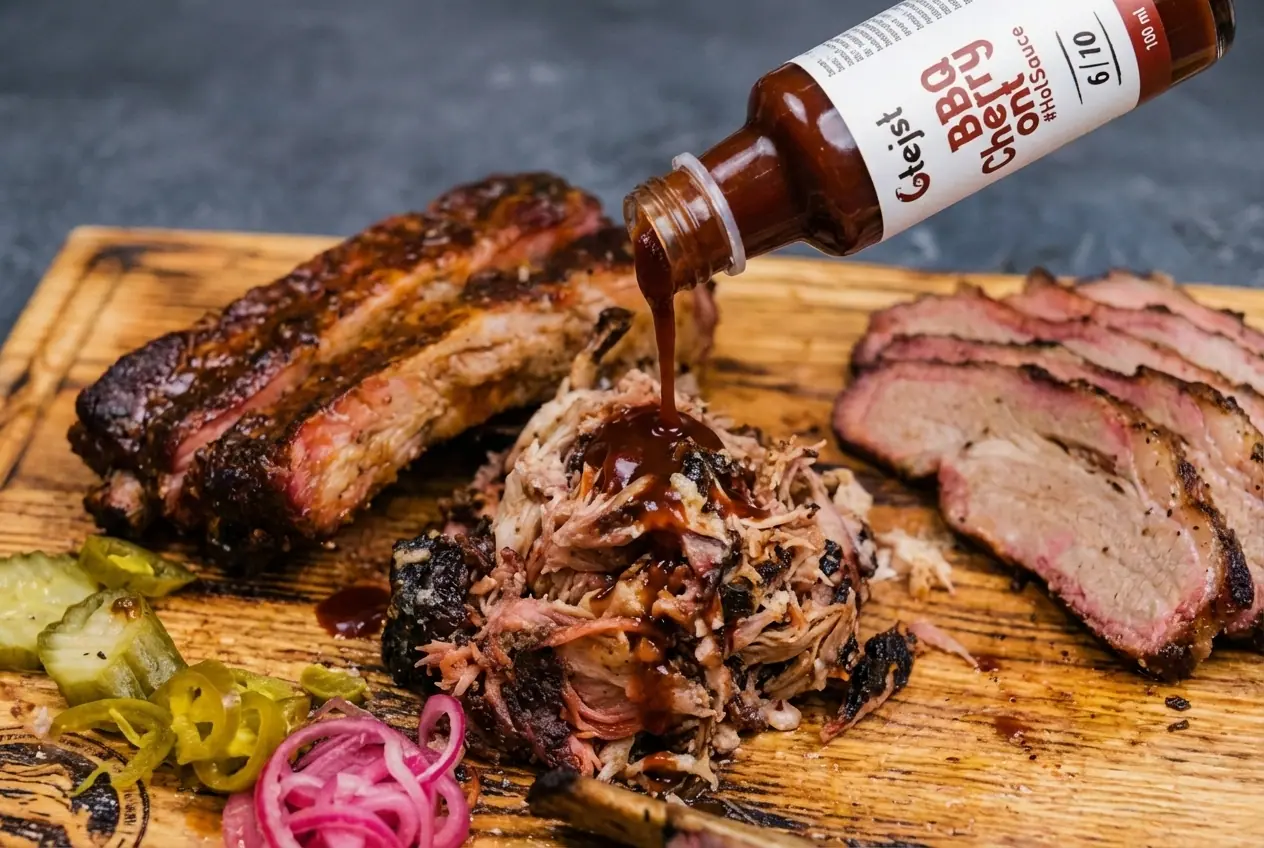 BBQ Cherryont on meat